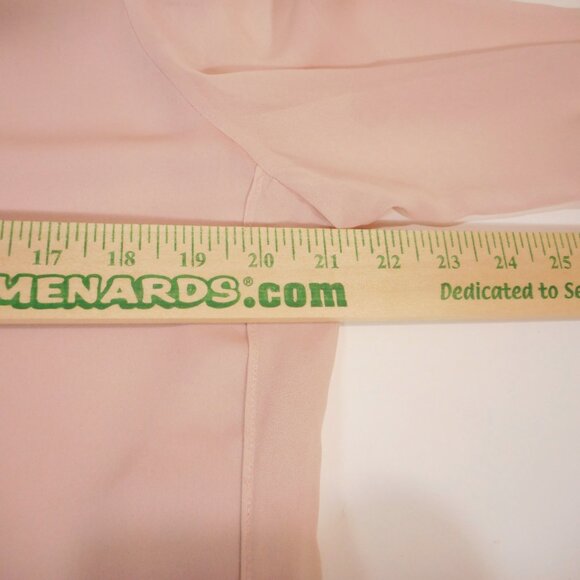 Chico's Black Label size 1 Women's M Pastel Pink Button-up Long Sleeve Blouse - Picture 5 of 12